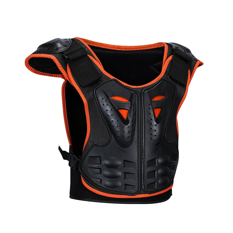 SULAITE Children Skating Back Protector Chest Protector Spine Protector Night Reflective Armor Child Riding Armor