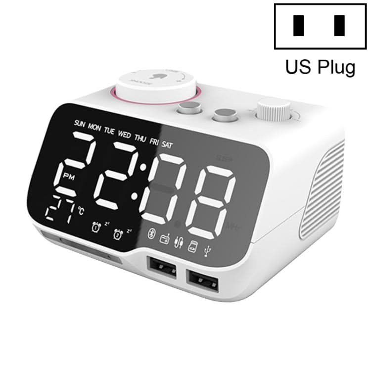 M9 Wireless Bluetooth Speaker Multifunctional Desktop Alarm Clock Support TF Card & U Disk & AUX