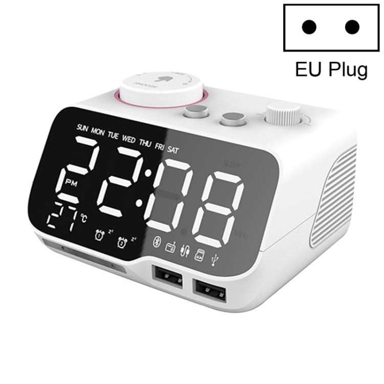 M9 Wireless Bluetooth Speaker Multifunctional Desktop Alarm Clock Support TF Card & U Disk & AUX