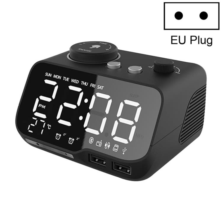 M9 Wireless Bluetooth Speaker Multifunctional Desktop Alarm Clock Support TF Card & U Disk & AUX