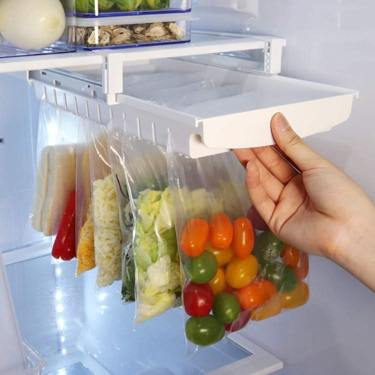 Refrigerator Fresh-Keeping Bag Track Storage Rack Sealed Bag Telescopic Household Storage Rack - Reluova