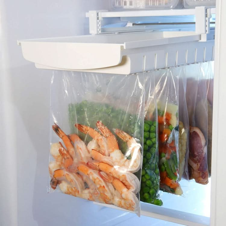 Refrigerator Fresh-Keeping Bag Track Storage Rack Sealed Bag Telescopic Household Storage Rack - Reluova