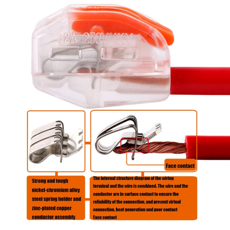 10 PCS VSE-412W Terminal Building Wiring Push-in Connector Quick Connection Terminal - Reluova 