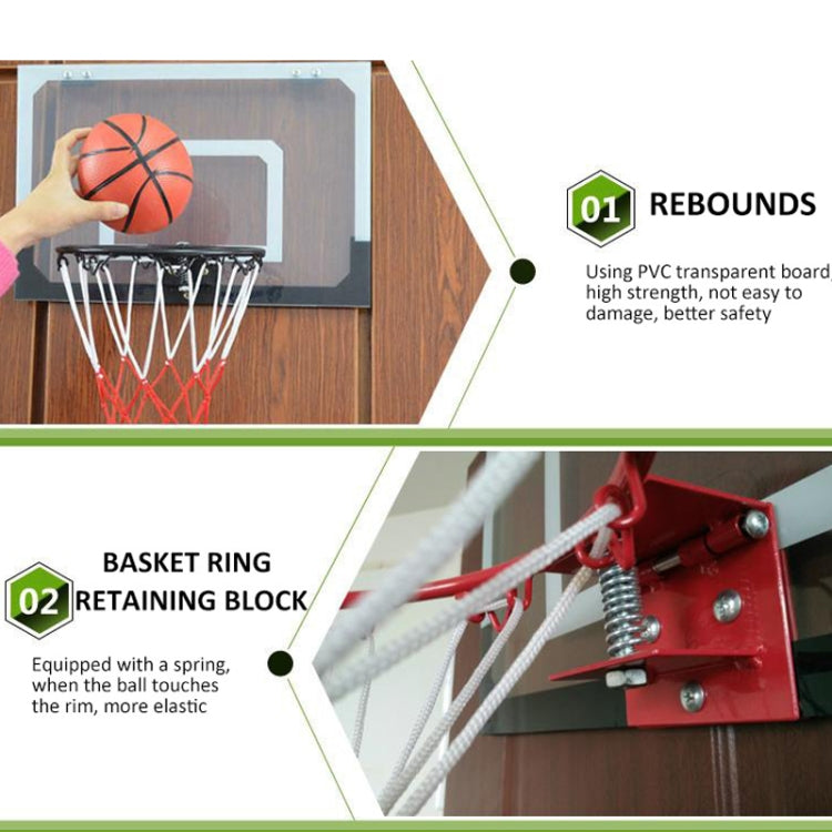 Children Basketball Stand Transparent Wall-Mounted Basketball Board