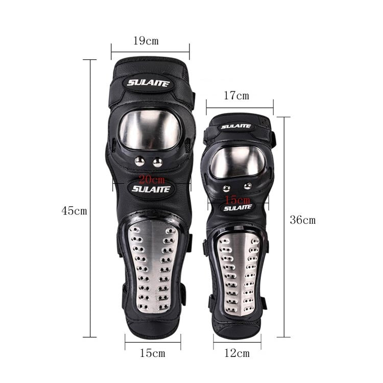 SULAITE GT341 Motorcycle Stainless Steel Knee Pads Elbow Pads Off-Road Cycling Racing Anti-Fall Sports Protective Gear ÎҵÄÉ̵ê