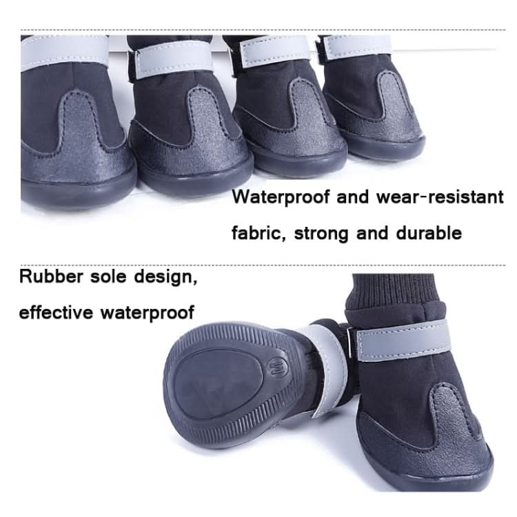 Pet Long-Tube Shoes Medium & Large Dogs Outdoor Wear-Resistant Snow Boots - Reluova