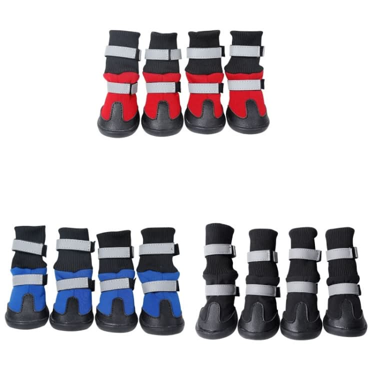 Pet Long-Tube Shoes Medium & Large Dogs Outdoor Wear-Resistant Snow Boots - Reluova