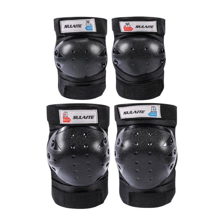 SULAITE 4 In 1 Outdoor Sports Knee Pads + Elbow Pads Set Off-Road Sports Protective Gear Reluova