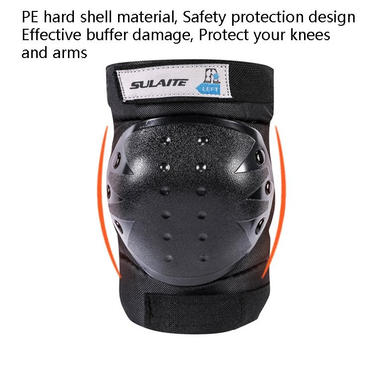 SULAITE 4 In 1 Outdoor Sports Knee Pads + Elbow Pads Set Off-Road Sports Protective Gear Reluova