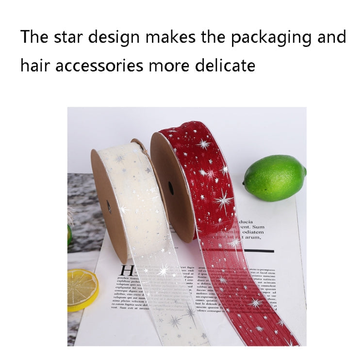 Starry Sky Yarn Ribbon Gift Box Packaging Bow Tie Ribbon