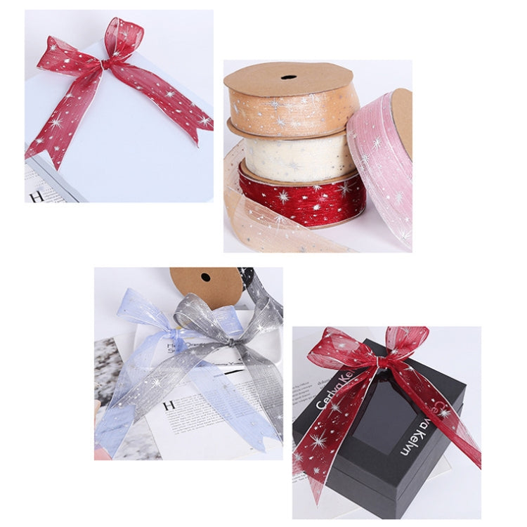 Starry Sky Yarn Ribbon Gift Box Packaging Bow Tie Ribbon