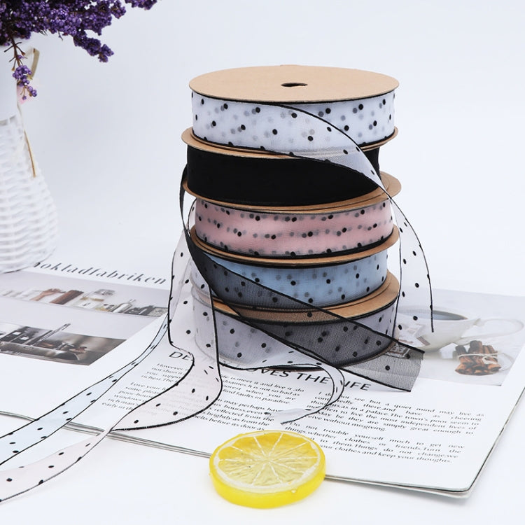 Transparent Snow Dots Yarn Ribbon Gift Box Packaging Material