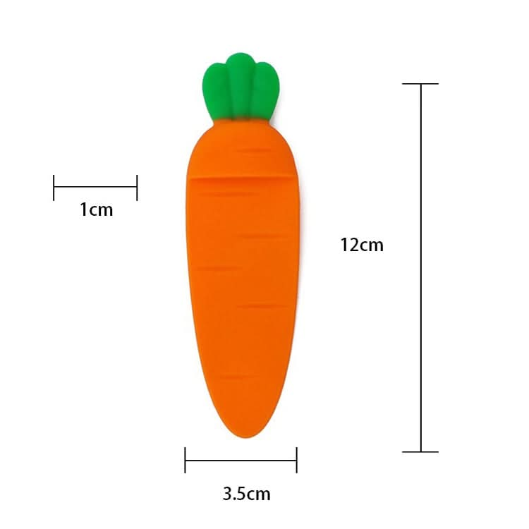 Carrot Shape Bookmark Fun Reading Book Page Folder Pager Reluova