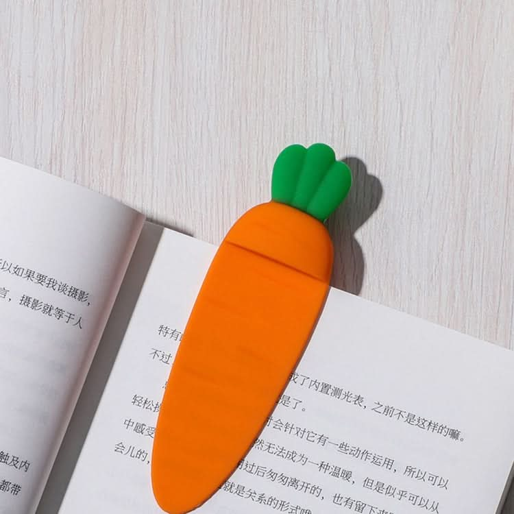 Carrot Shape Bookmark Fun Reading Book Page Folder Pager Reluova