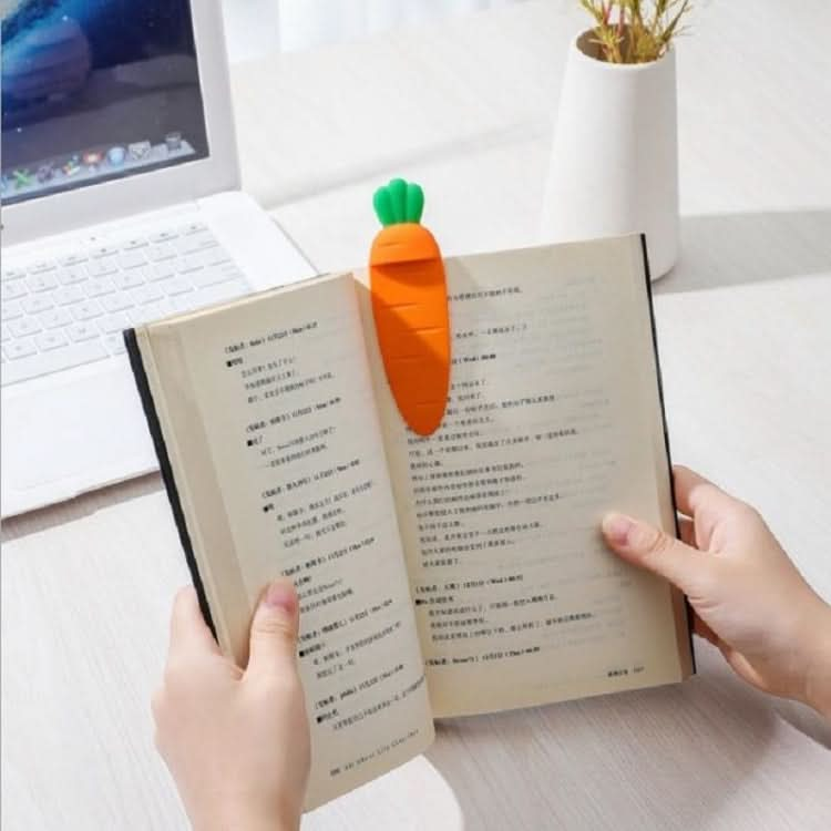 Carrot Shape Bookmark Fun Reading Book Page Folder Pager Reluova