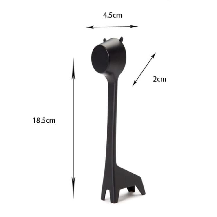 5 PCS Cartoon Giraffe Shape Coffee Spoon Coffee Bean Powder Quantitative Spoon Metering Plastic Spoon-Reluova