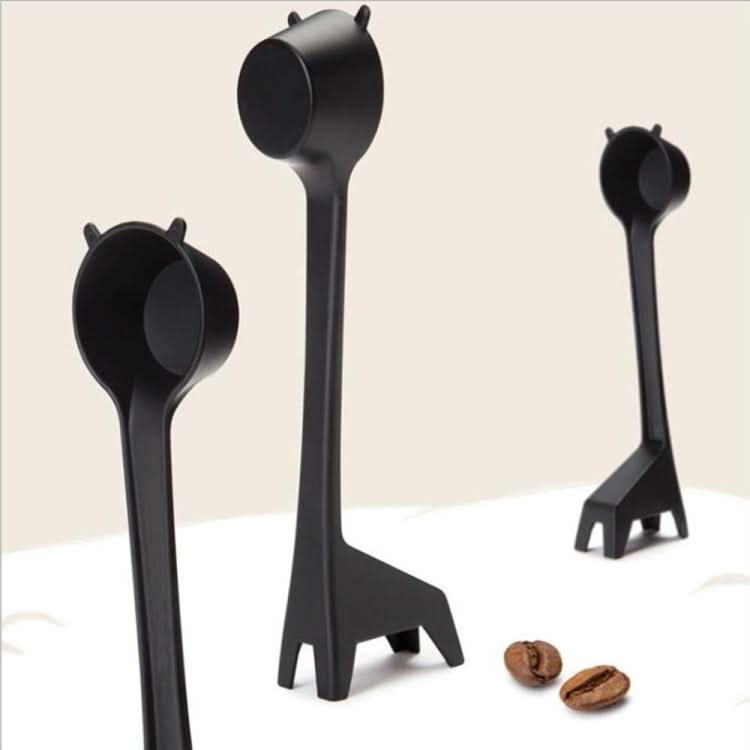 5 PCS Cartoon Giraffe Shape Coffee Spoon Coffee Bean Powder Quantitative Spoon Metering Plastic Spoon-Reluova