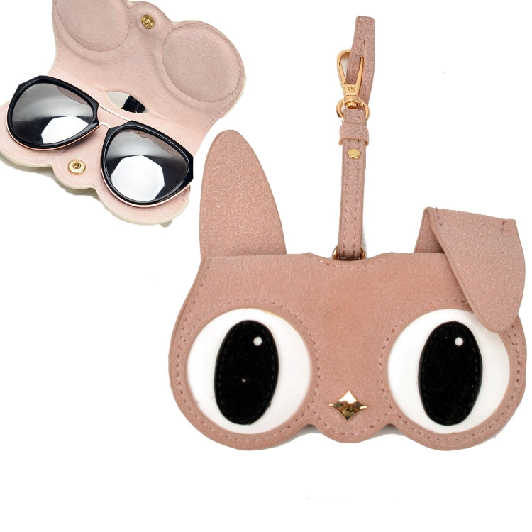 Cute And Funny PU Sunglasses Case Portable Glasses Case With Hanging Buckle Reluova