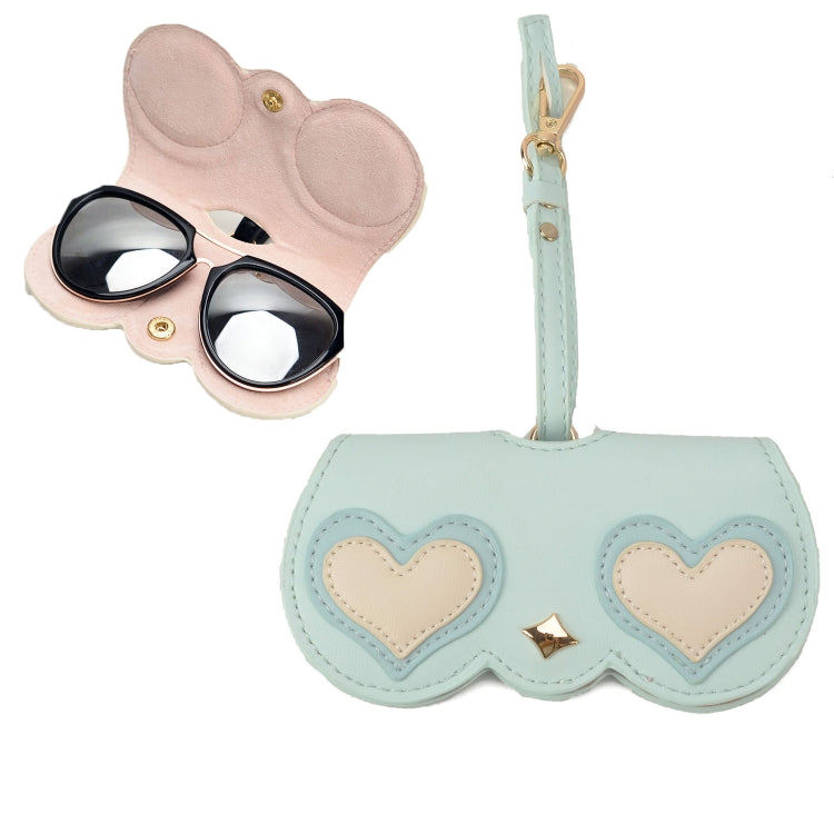 Cute And Funny PU Sunglasses Case Portable Glasses Case With Hanging Buckle Reluova