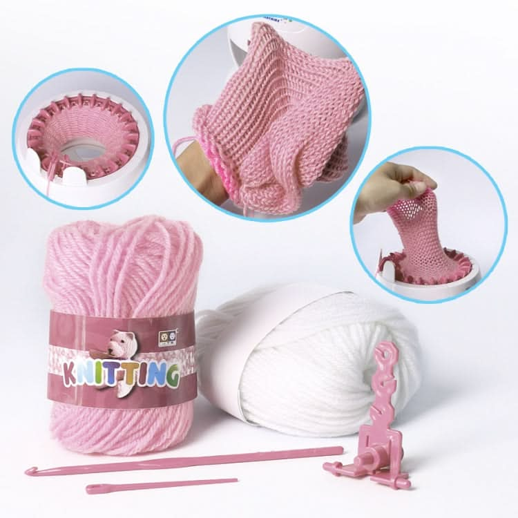 Hand Knitting Machine Children Play House Toy DIY Knitting Wool Machine Reluova