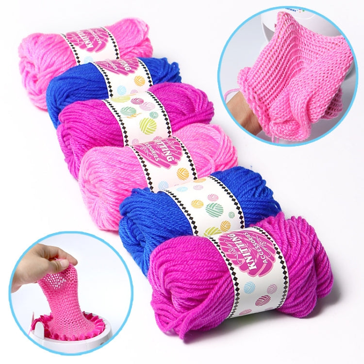 DIY Girl Knitting Scarf Hat Woolen Thread, Random Color Deilvery