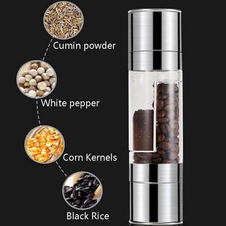 2 in 1 Stainless Steel Manual Pepper Mill Double-Head Pepper Mill-Reluova