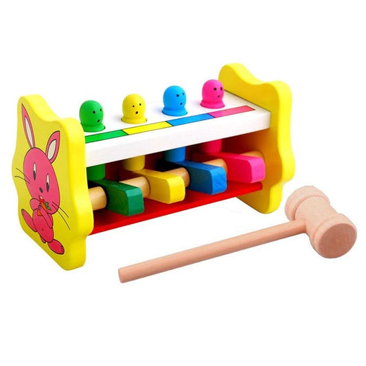 Hitting Wood Stick Game Animal Wooden Children Early Education Intelligence Toy Reluova