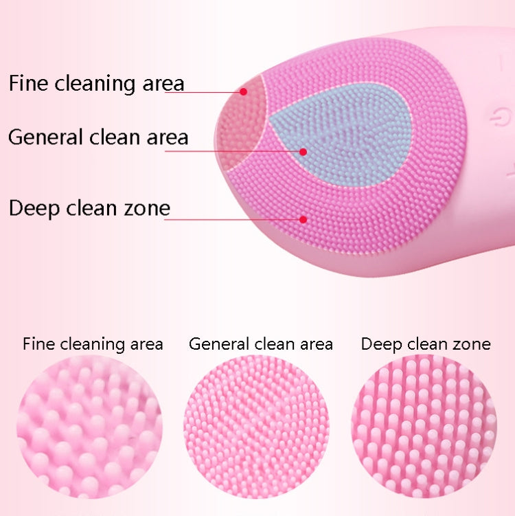 Ultrasonic Vibration Facial Cleansing Apparatus Multifunctional Electric Facial Washing Brush Reluova