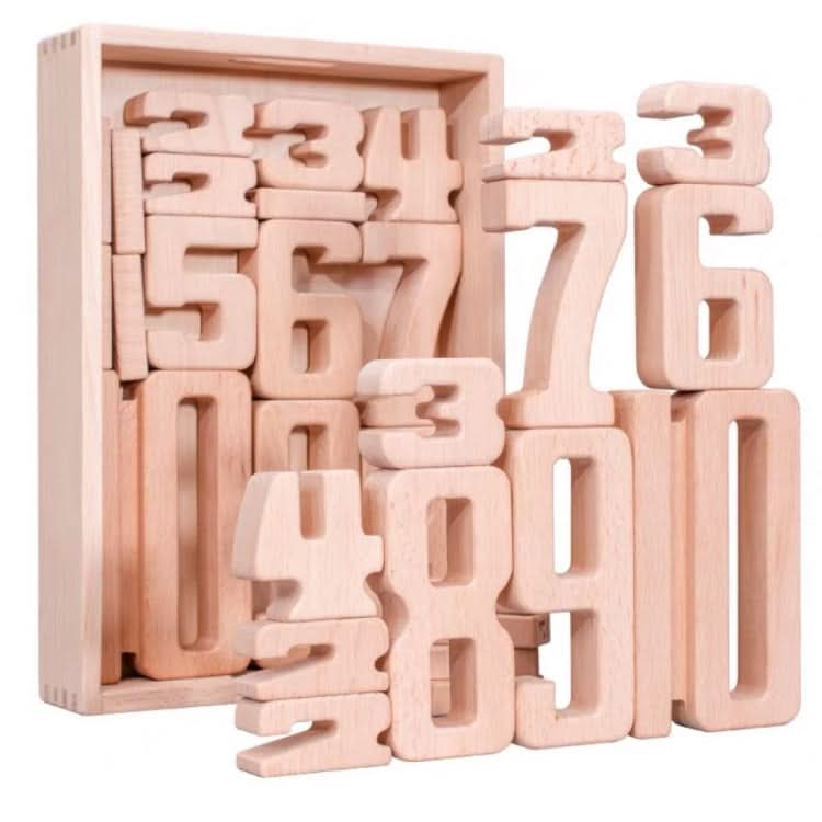 Children Particle Beech Number Building Blocks Children Mathematics Early Education Toy Teaching Aids Reluova