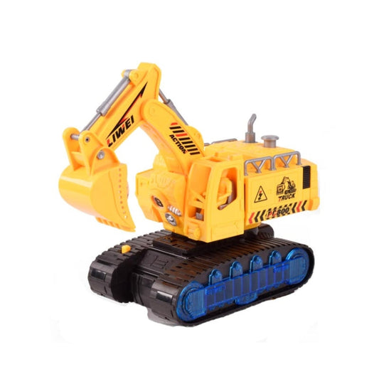 Children Light And Music Simulation Electric Excavator Car Toy, Style: