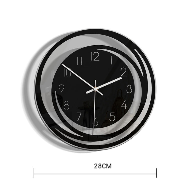 TM009 Home Living Room Decoration Acrylic Wall Clock Transparent Silent Clock