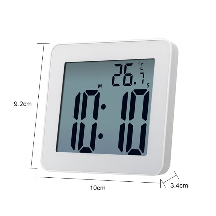 Waterproof Wall Clock LCD Bathroom Clock Kitchen Electronic Alarm Clock My Store