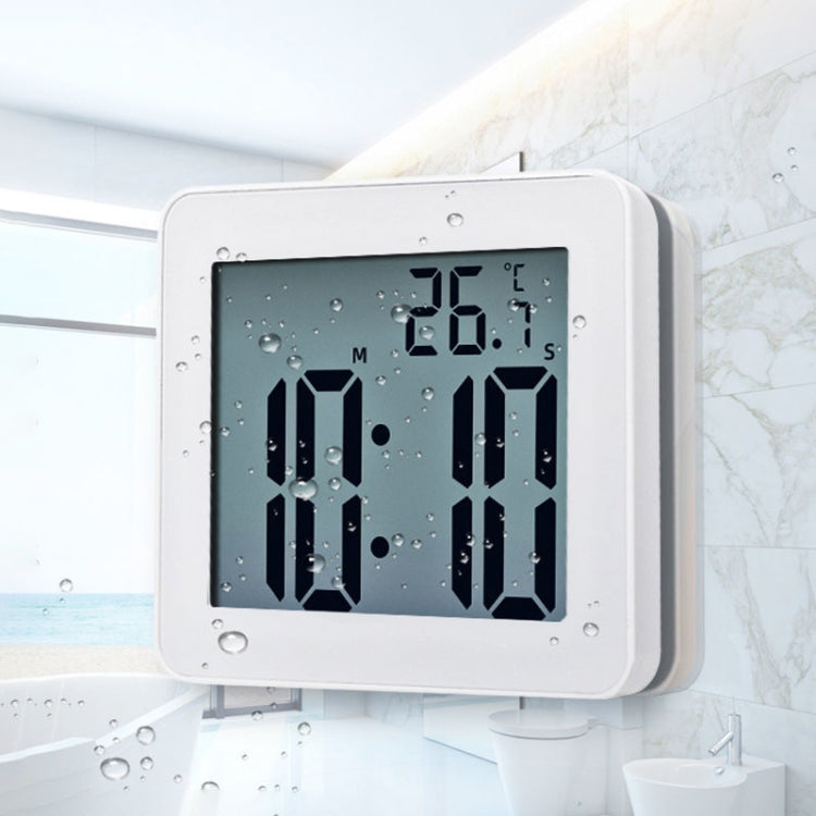 Waterproof Wall Clock LCD Bathroom Clock Kitchen Electronic Alarm Clock My Store