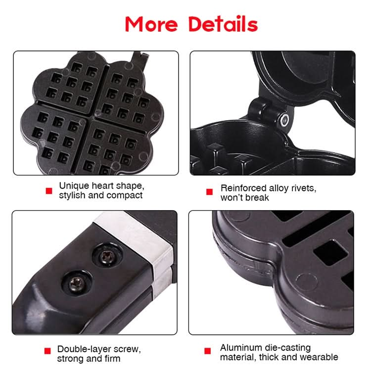 Non-stick Metal Waffle Maker Mould Reluova