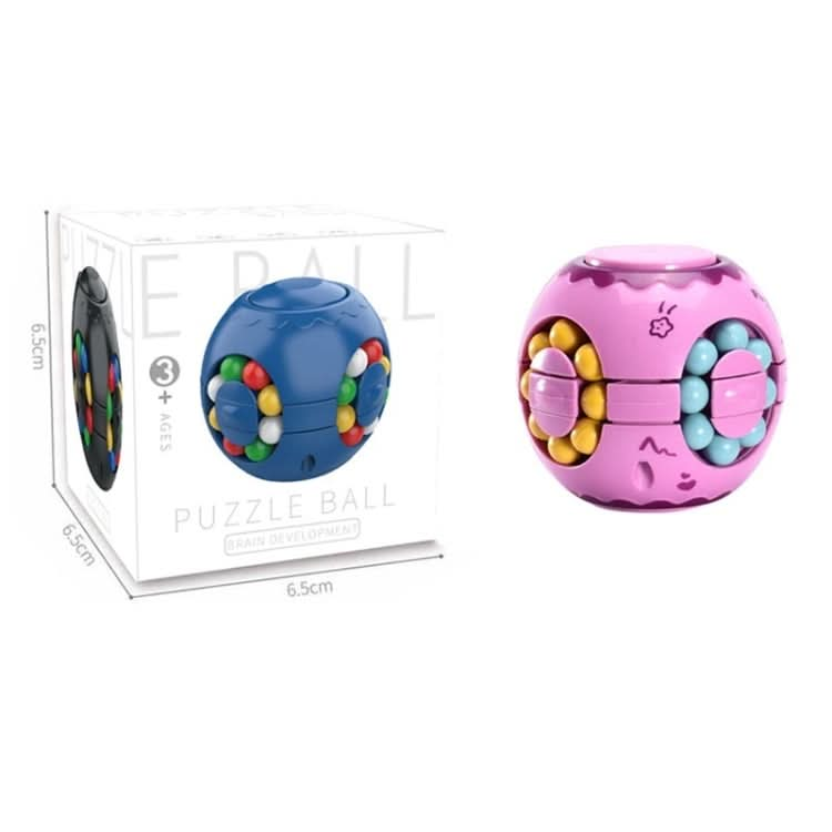 3 PCS Finger Magic Bean Rubik Cube Toy Children Intelligence Fingertip Spinning Top Reluova