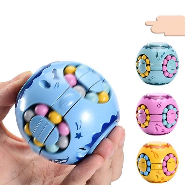 3 PCS Finger Magic Bean Rubik Cube Toy Children Intelligence Fingertip Spinning Top Reluova