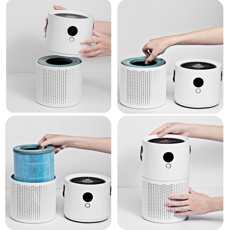 Home Desktop Smoke And Formaldehyde Removal Portable Disinfection Negative Ion Air Purifier Reluova