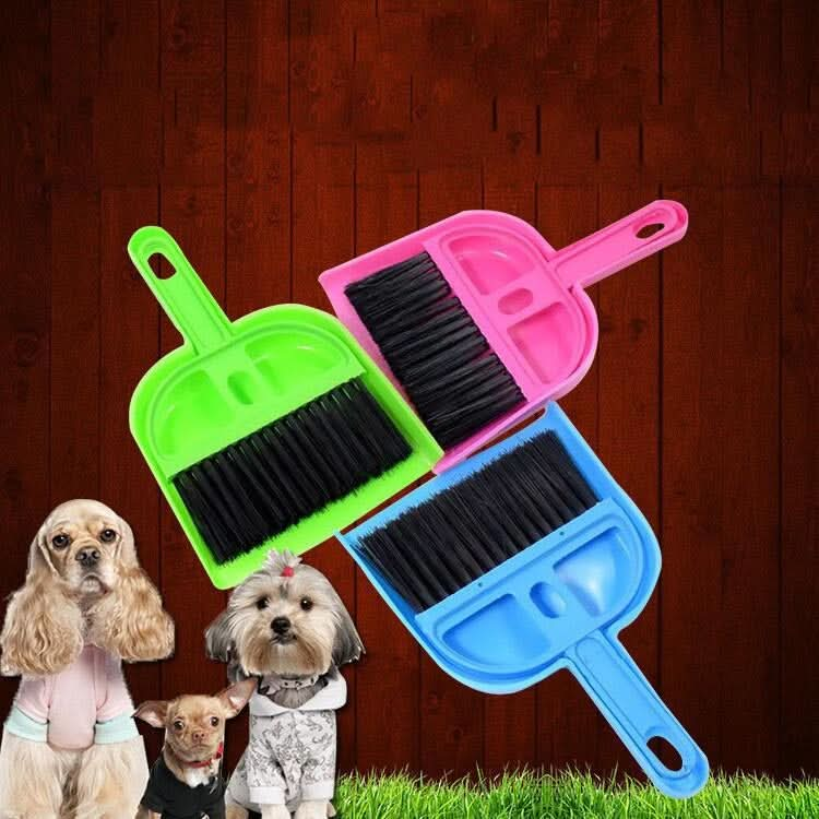 3 Set Pet Toilet Sweeper Pet Dustpan And Small Broom For Cats And Dogs Random Color Deilvery - Reluova