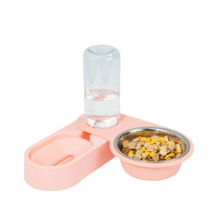 Pet Supplies Dog Cat Food Bowl Folding Rotating Double Bowl - Reluova