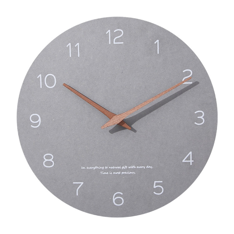 Round Silent Clock Walnut Wall Clock My Store