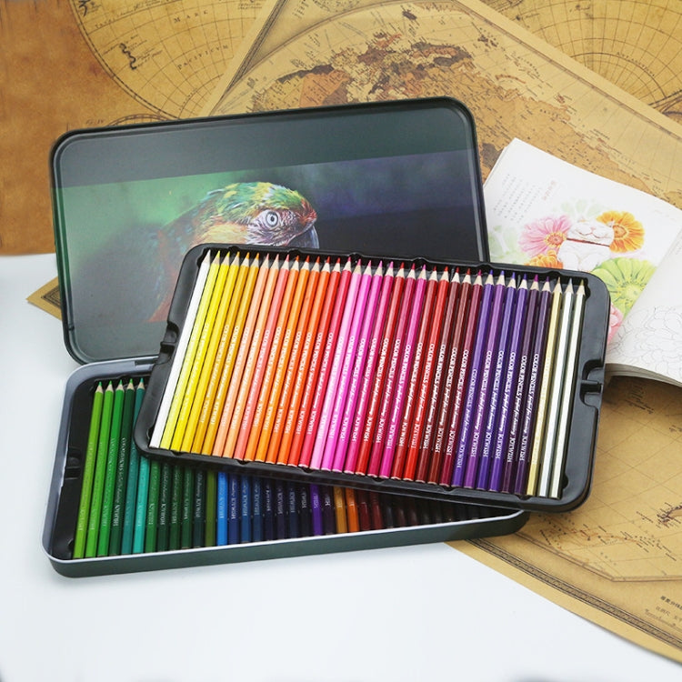 72-Color Tin Box Oily Drawing Color Pencils My Store