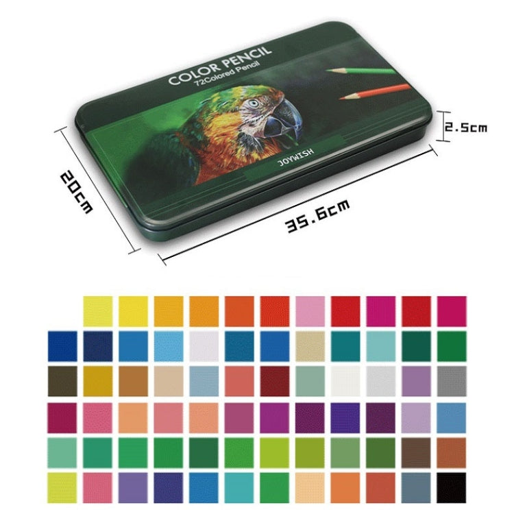 72-Color Tin Box Oily Drawing Color Pencils