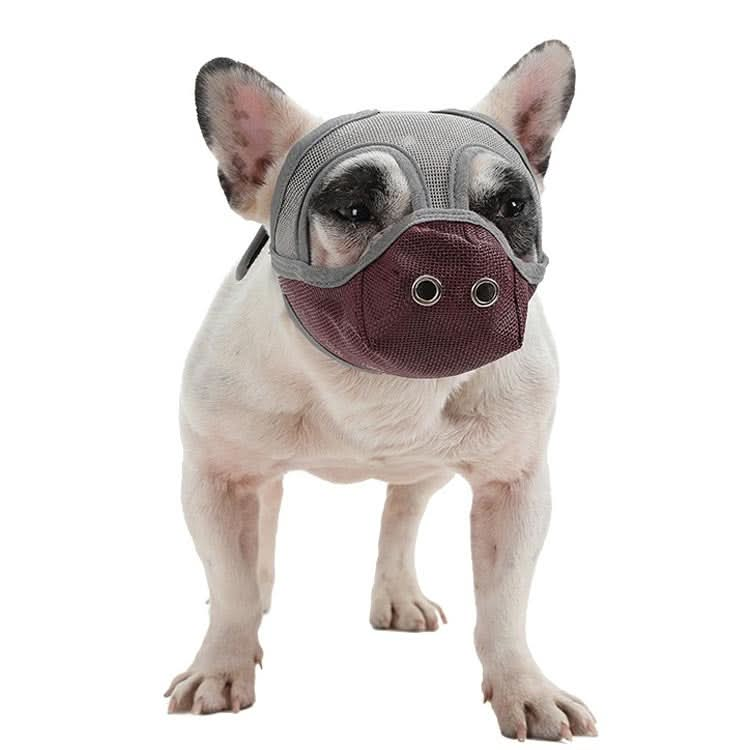 Bulldog Mouth Cover Flat Face Dog Anti-Eat Anti-Bite Drinkable Water Mouth Cover - Reluova