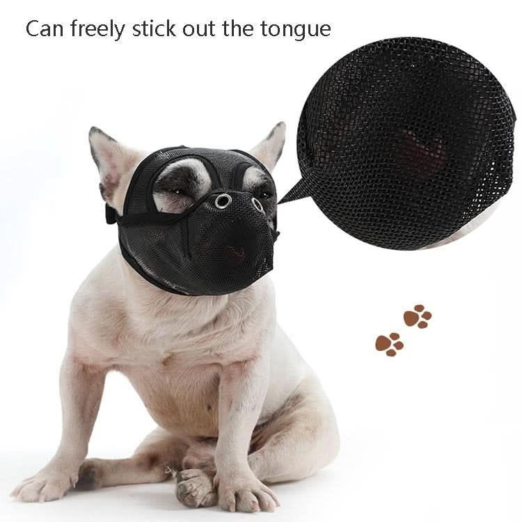 Bulldog Mouth Cover Flat Face Dog Anti-Eat Anti-Bite Drinkable Water Mouth Cover - Reluova