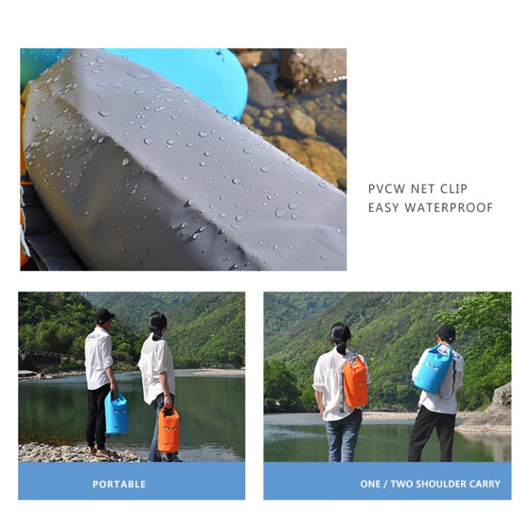 SPORON Outdoor Seaside Beach Swimming Rafting Waterproof Bag PVC Mesh Cloth Storage Bucket Bag Reluova