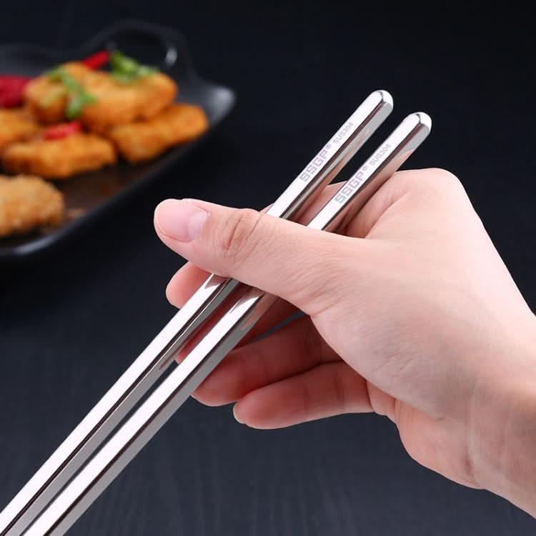 1 Pair Extended Chopsticks Stainless Steel Non-Slip Anti-Scalding Long Chopsticks Noodle Chopsticks Hot Pot Chopsticks - Reluova