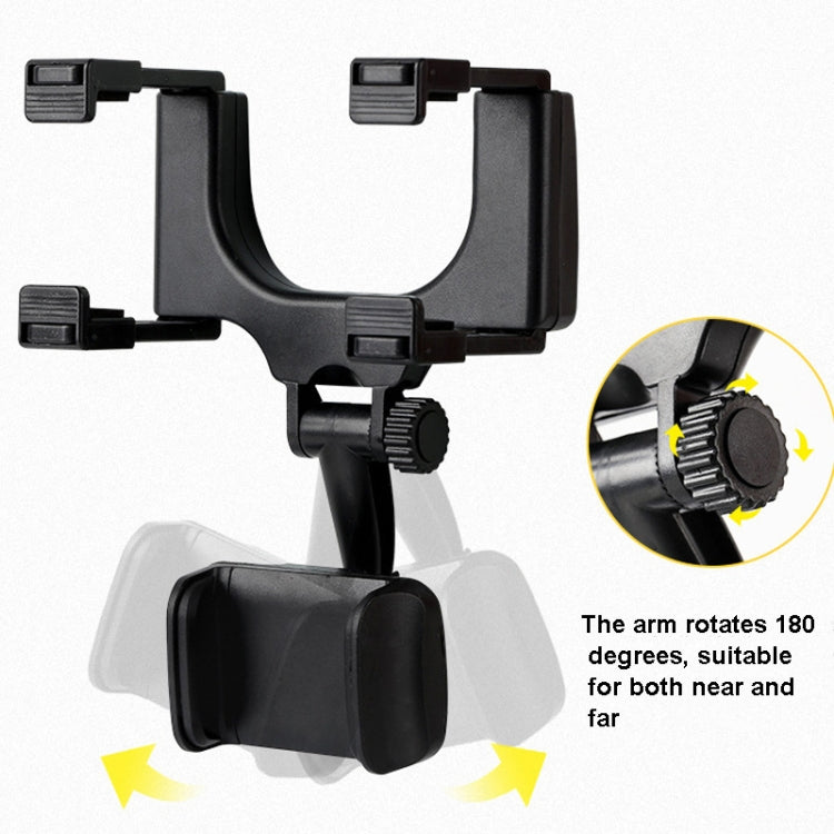 2 PCS Car Rearview Mirror Mobile Phone Bracket Tachograph Fixing Clip-Reluova