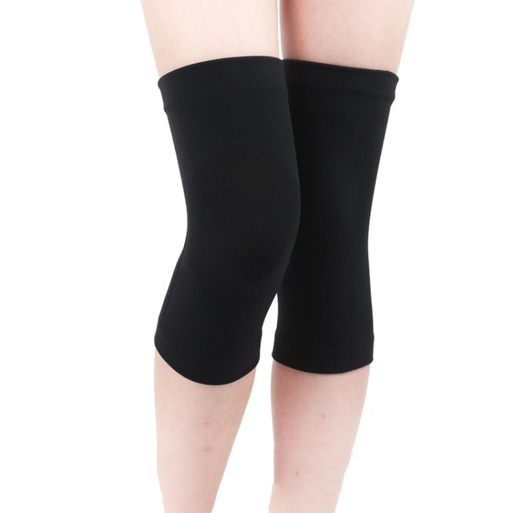 Thin Nylon Stockings Joint Warmth Sports Knee Pads, Specification: L (Black) Reluova