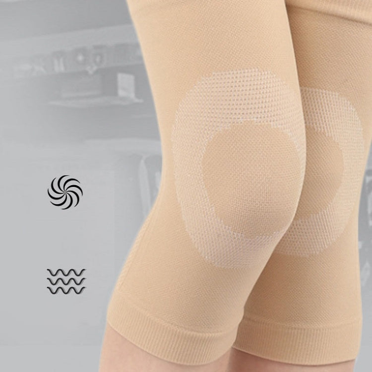 Thin Nylon Stockings Joint Warmth Sports Knee Pads, Specification: L (Black)