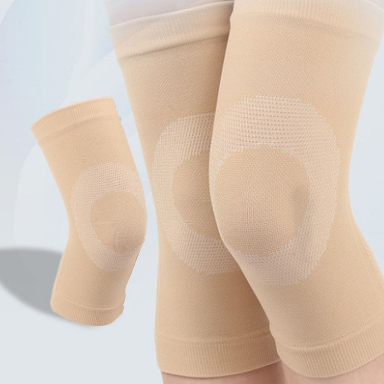 Thin Nylon Stockings Joint Warmth Sports Knee Pads, Specification: L (Black)